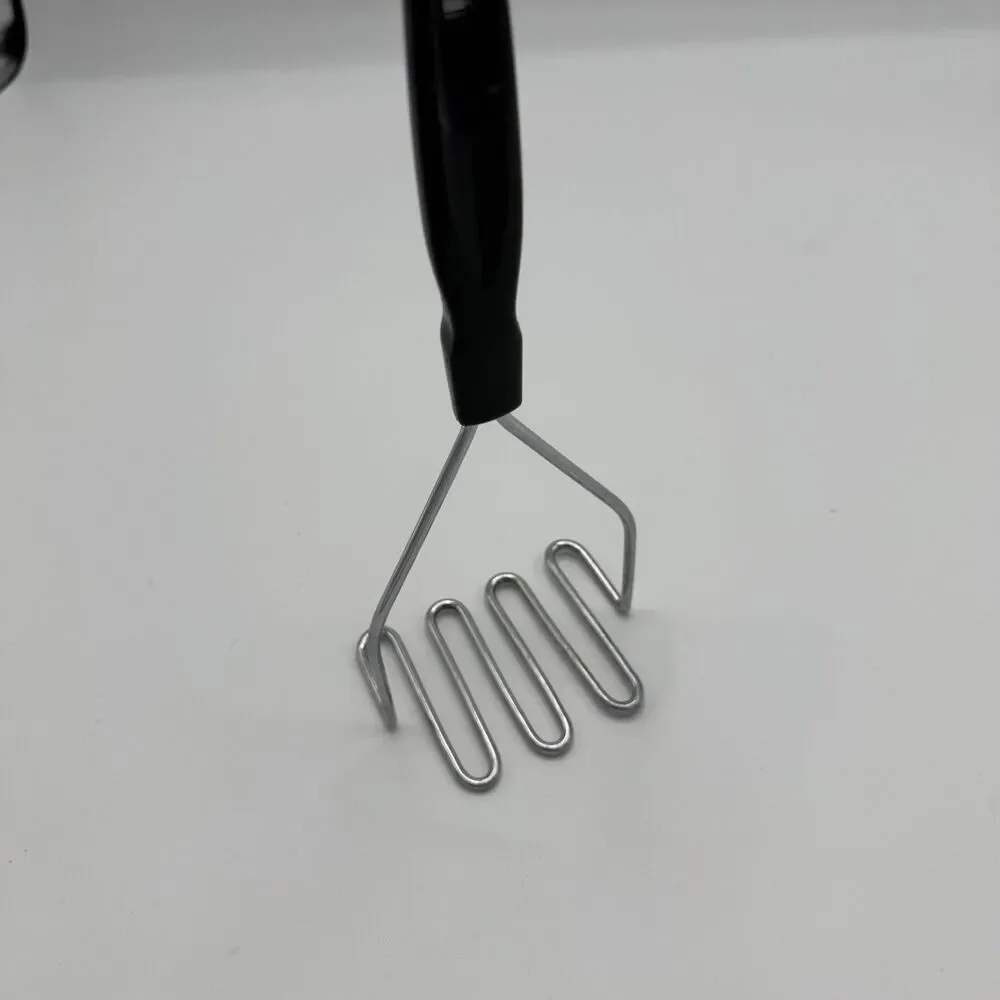 Potato Vegetable Masher Black Handle Utensil‎
